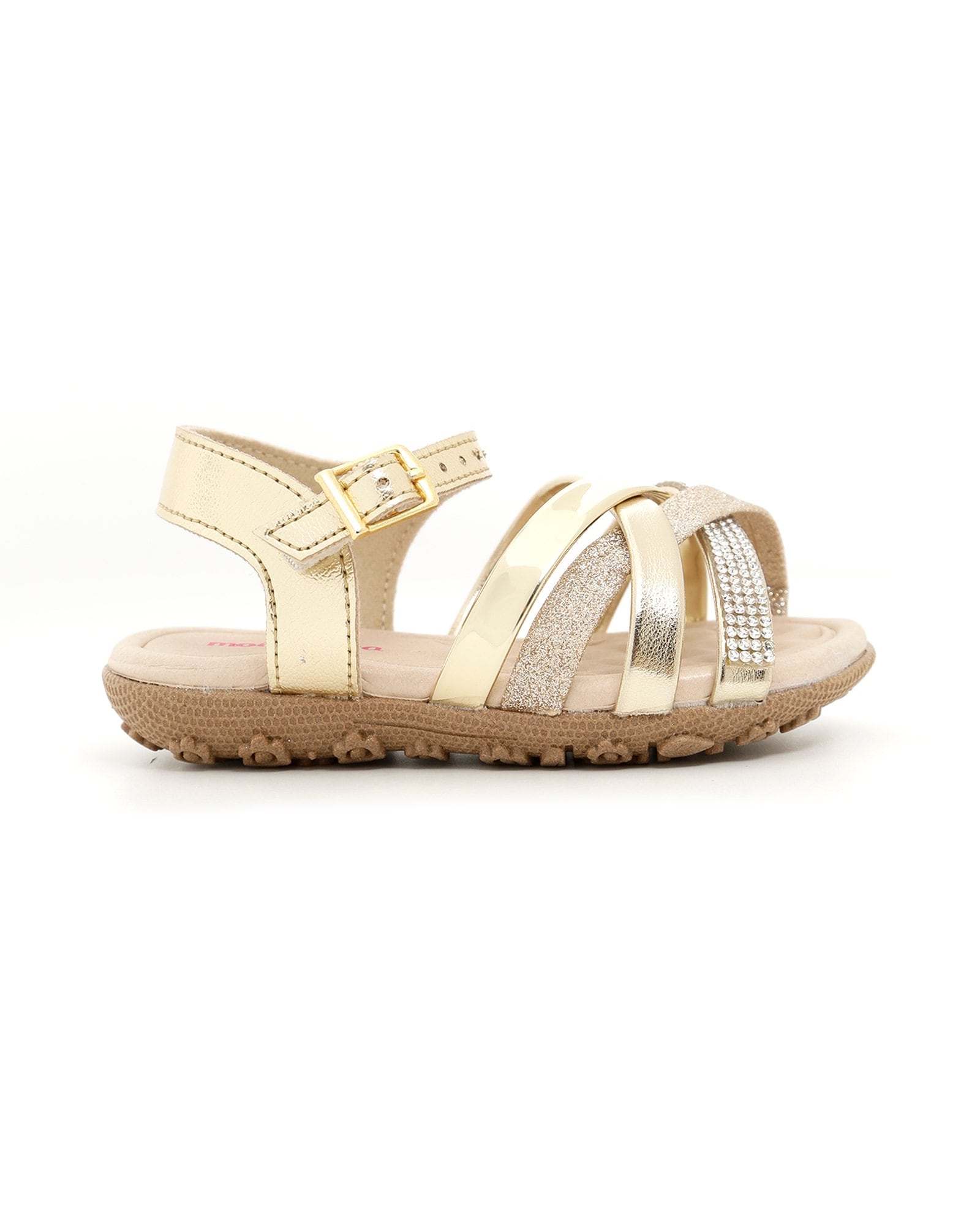 Riachuelo | Sandália Infantil Metalizada Molekinha Dourado