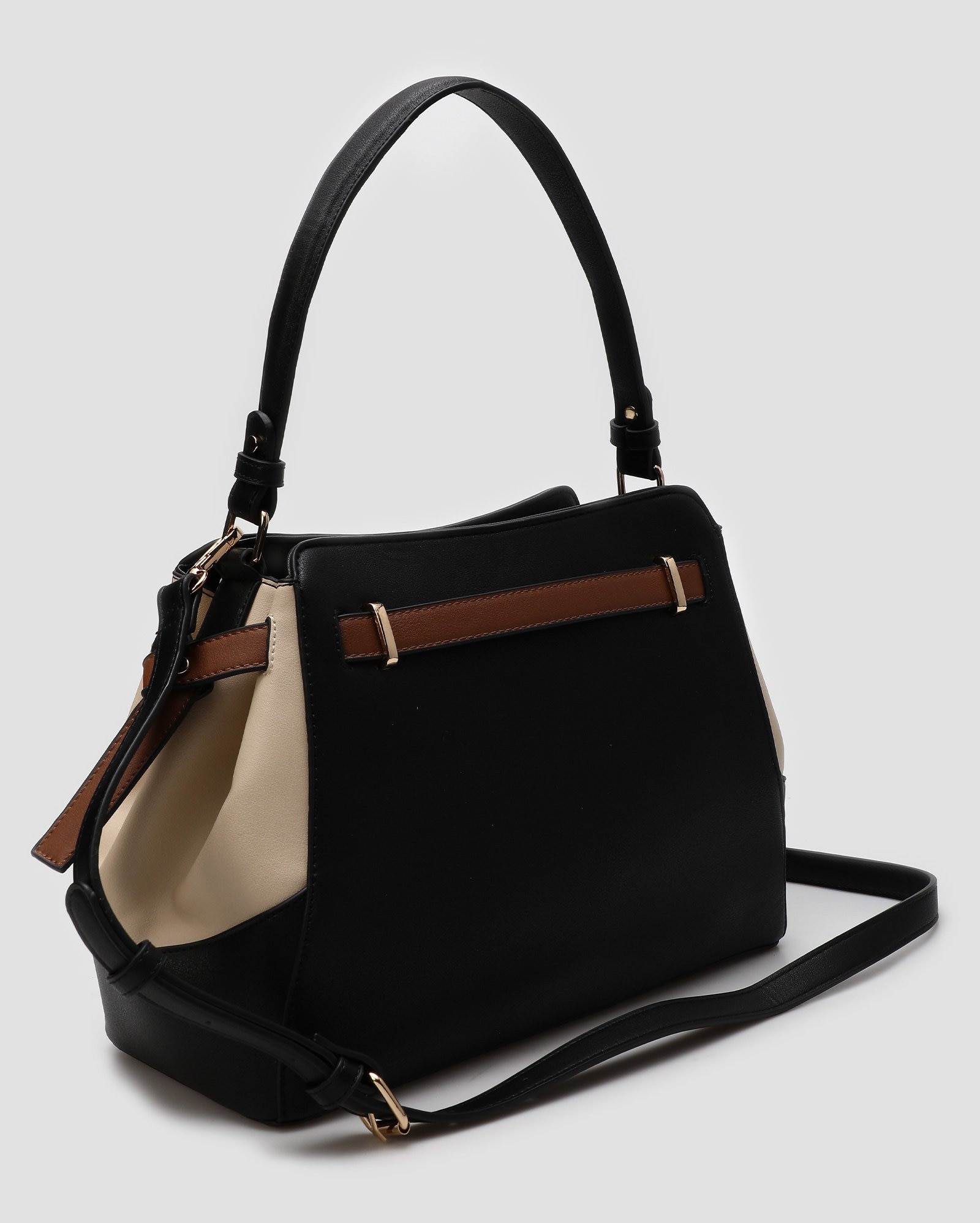 Bolsa tote média com divisórias preta | Accessori by Riachuelo