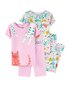Kit Pijama 4 Peças Floral Cat Carter's - Multicor