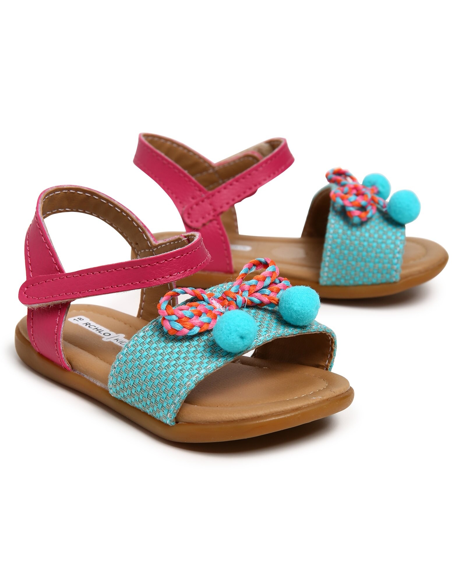 Riachuelo | Sandália Rasteira Infantil Laço Tecido Rchlo Kids - Azul