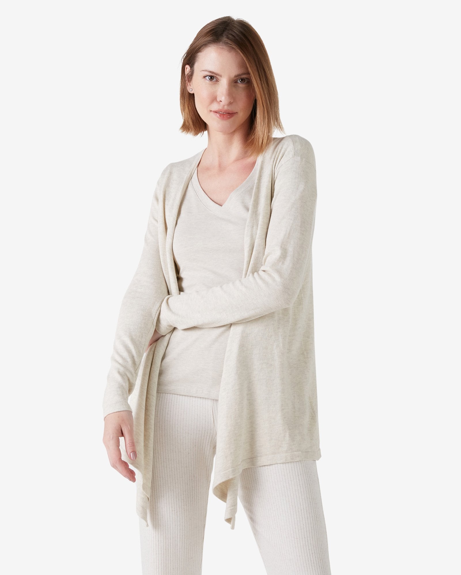 cardigan pontas feminino