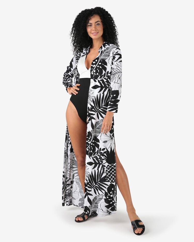 Riachuelo Chemise Longa Branca Riachuelo Saída De Praia Chemise Em
