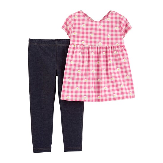 Conjunto 2 Peças Mix Floral Carter's - Rosa