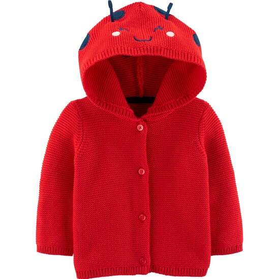 Casaco Capuz Carter's - Vermelho