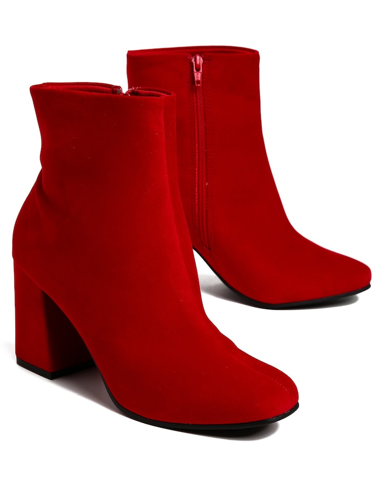 Salto Grosso Bota Vermelha Couro Couro Legtimo Botas Femininas Bota  Vermelha Cano Baixo Bota