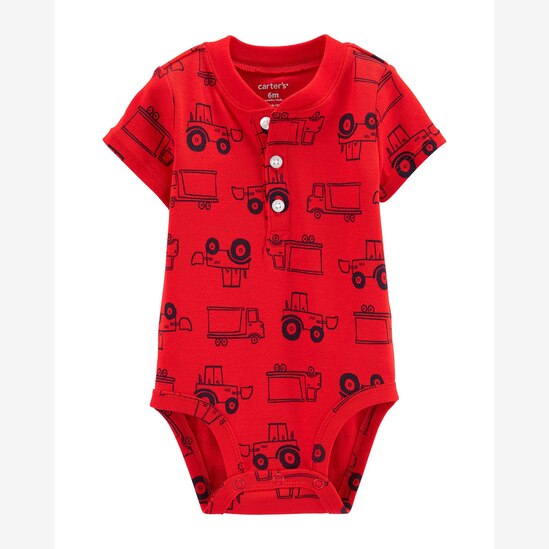 Body Polo Caminhão Carter's - Vermelho