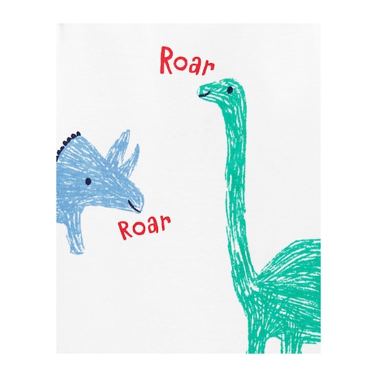 Body Dino Roar Carter's - Branco