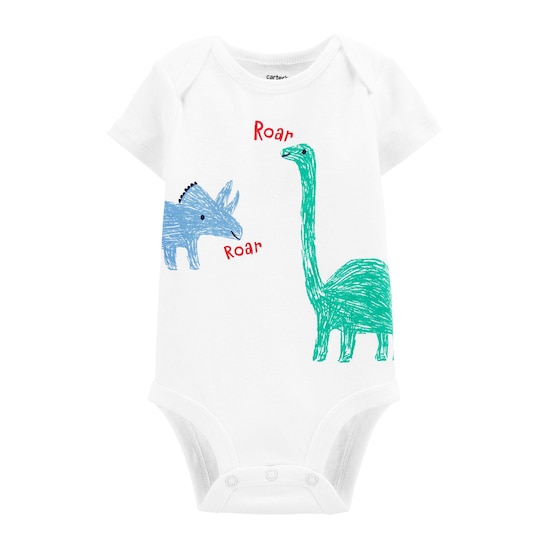 Body Dino Roar Carter's - Branco