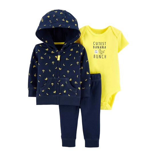 Conjunto 3 Peças Banana Carter's - Azul Marinho