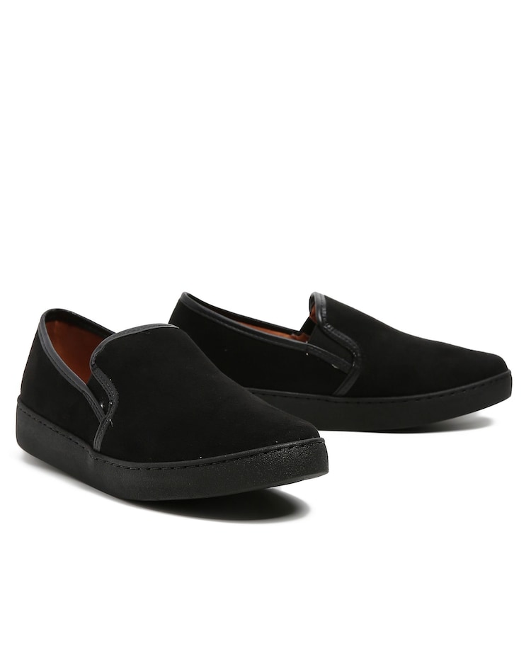Riachuelo Tênis Casual Slip On Camurça Vizzano Preto