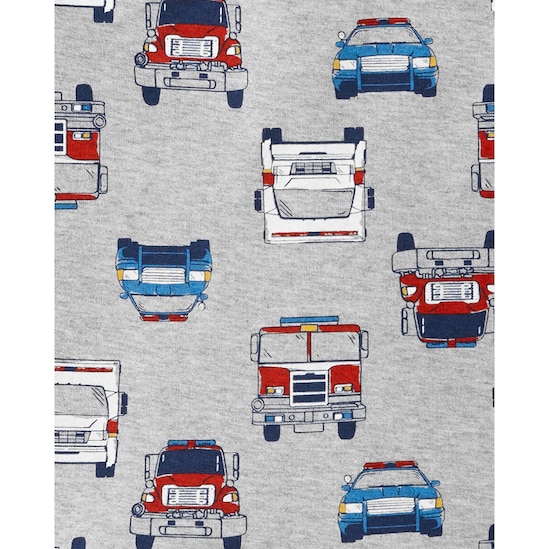 Conjunto 2 Peças Carros Utilitários Carter's - Cinza Mescla