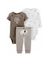 Conjunto 3 Peças Little Peanut Carter's - Marrom