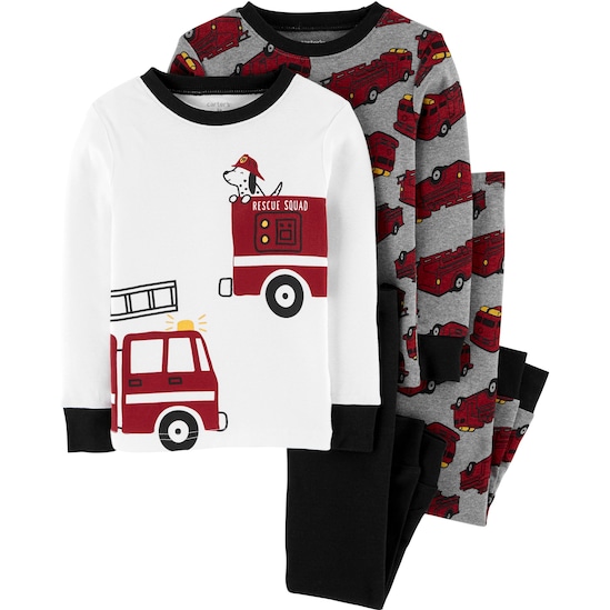 Kit Pijama 4 Peças Rescue Squad Carter's - Multicor