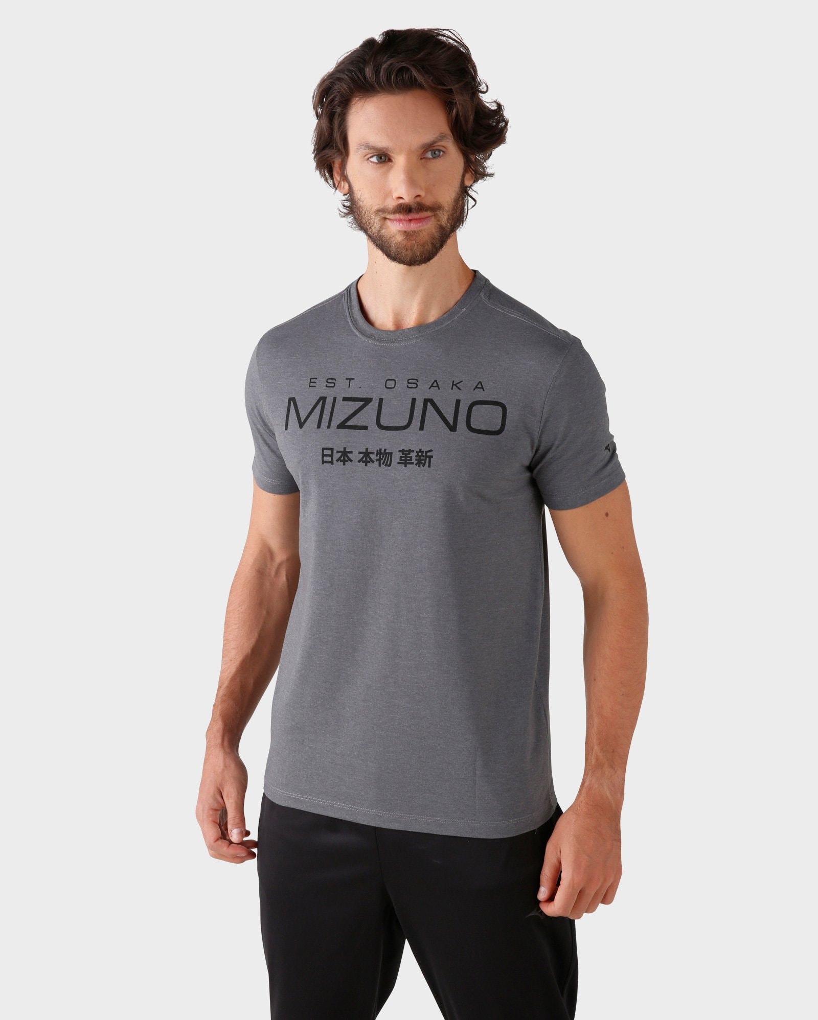 Riachuelo | Camiseta East Osaka Mizuno Cinza Mescla Chumbo