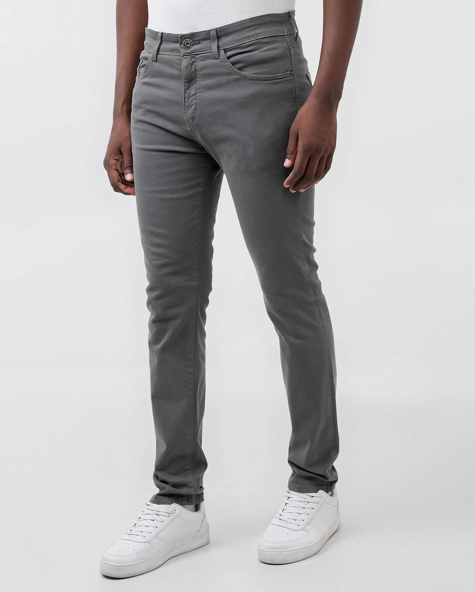 Calça sarja masculina skinny clássica - Jeans Black Claro | Pool Jeans