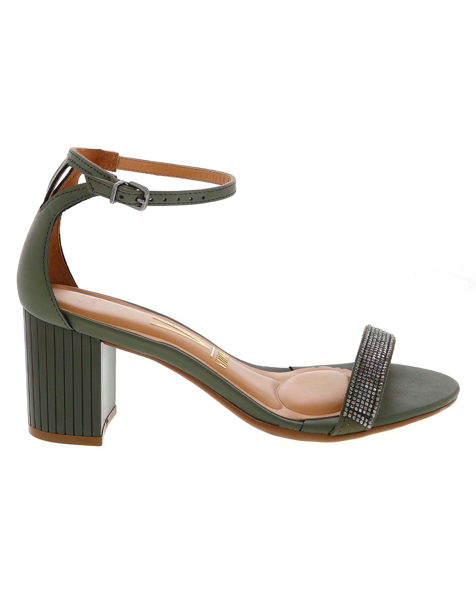 Sapato Casual Feminino Vizzano Chanel Moderno Conforto Com Amarração Bico  Fino Pelica 1220.439 - Verde Militar
