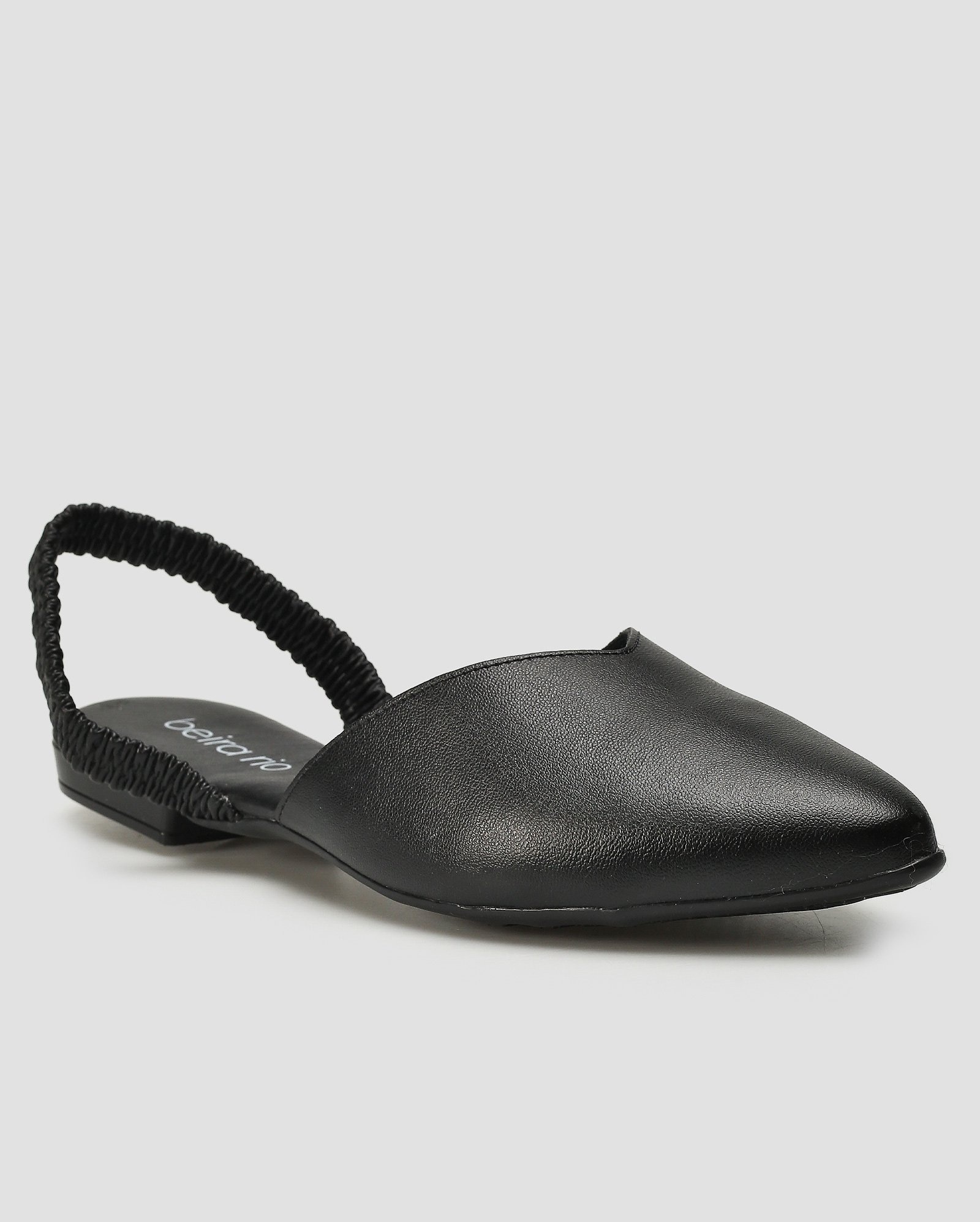 Sapato slingback conforto Milano napa - Preto | Beira Rio