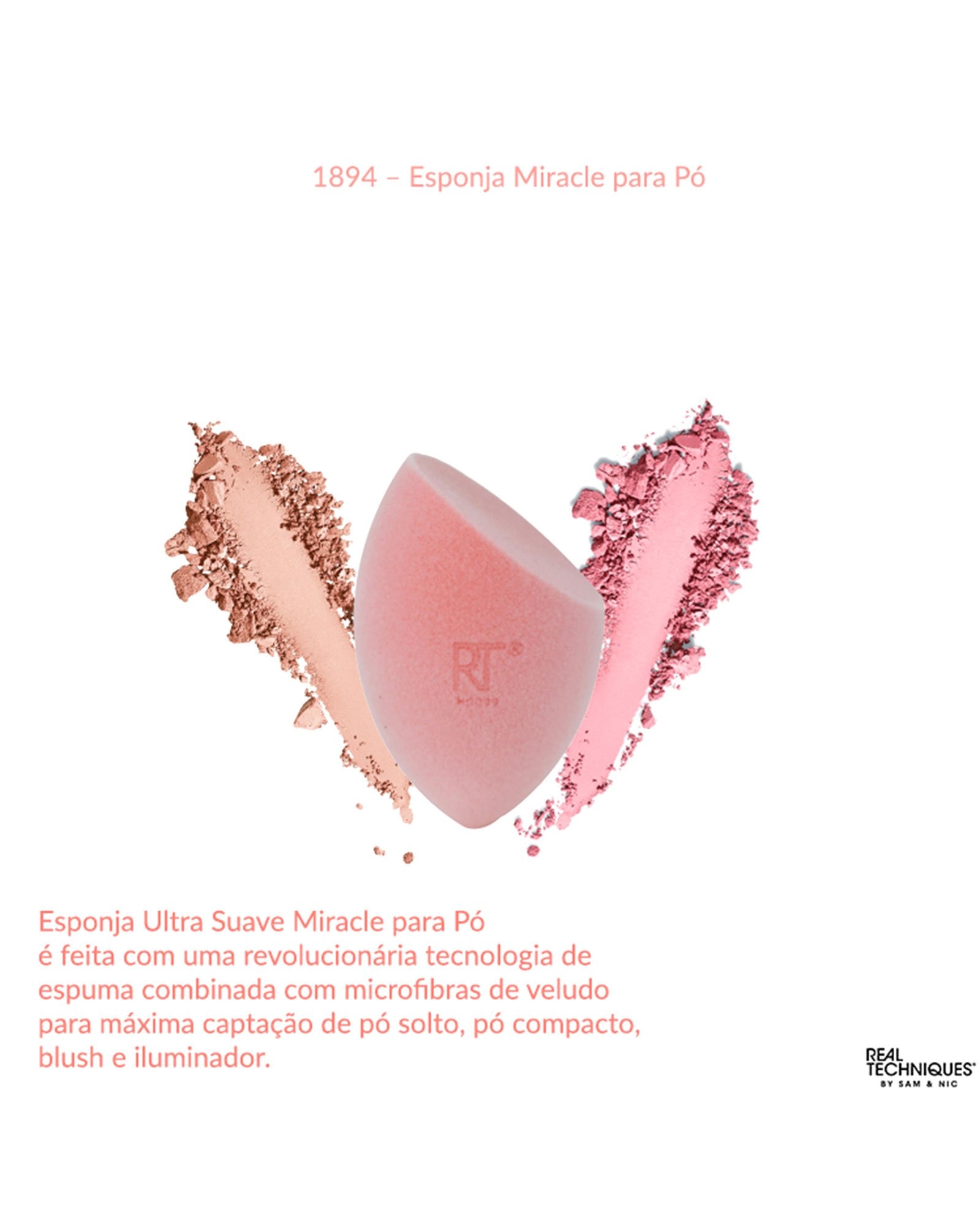 Esponja Miracle para Pó Real Techniques