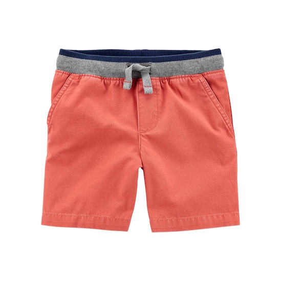 Bermuda Jeans Color Elástico Carter´s Laranja Coral