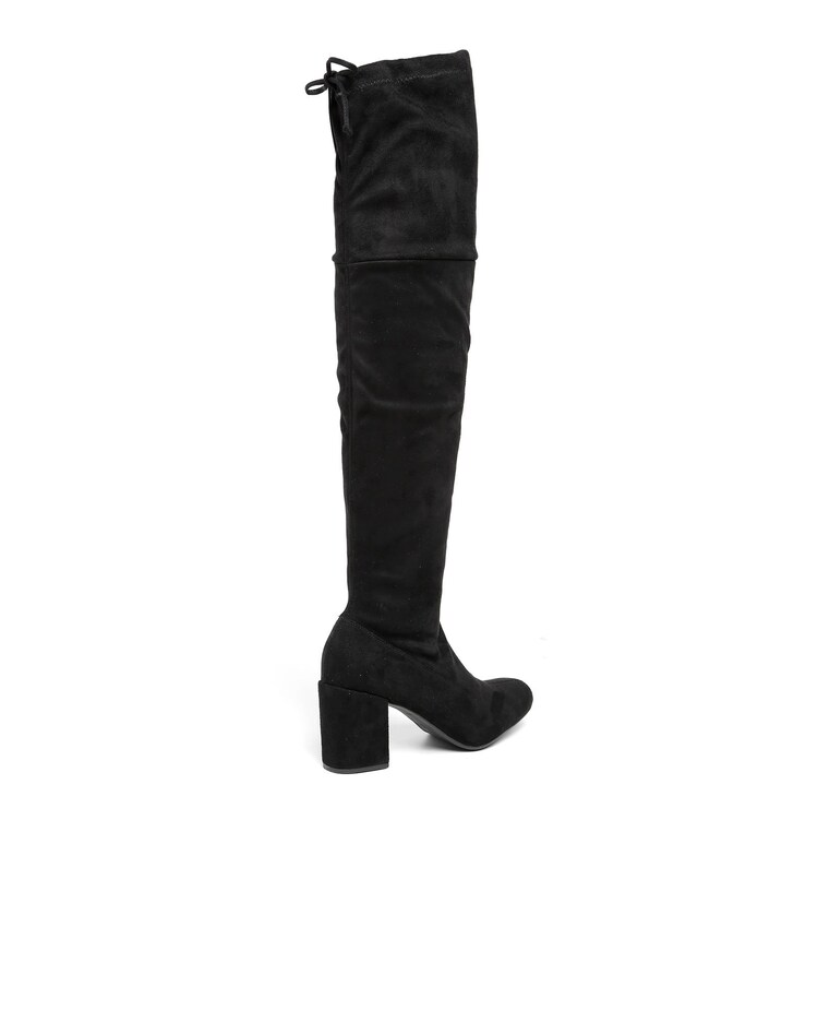 Riachuelo Bota Over The Knee Nobuck Zatz Preto