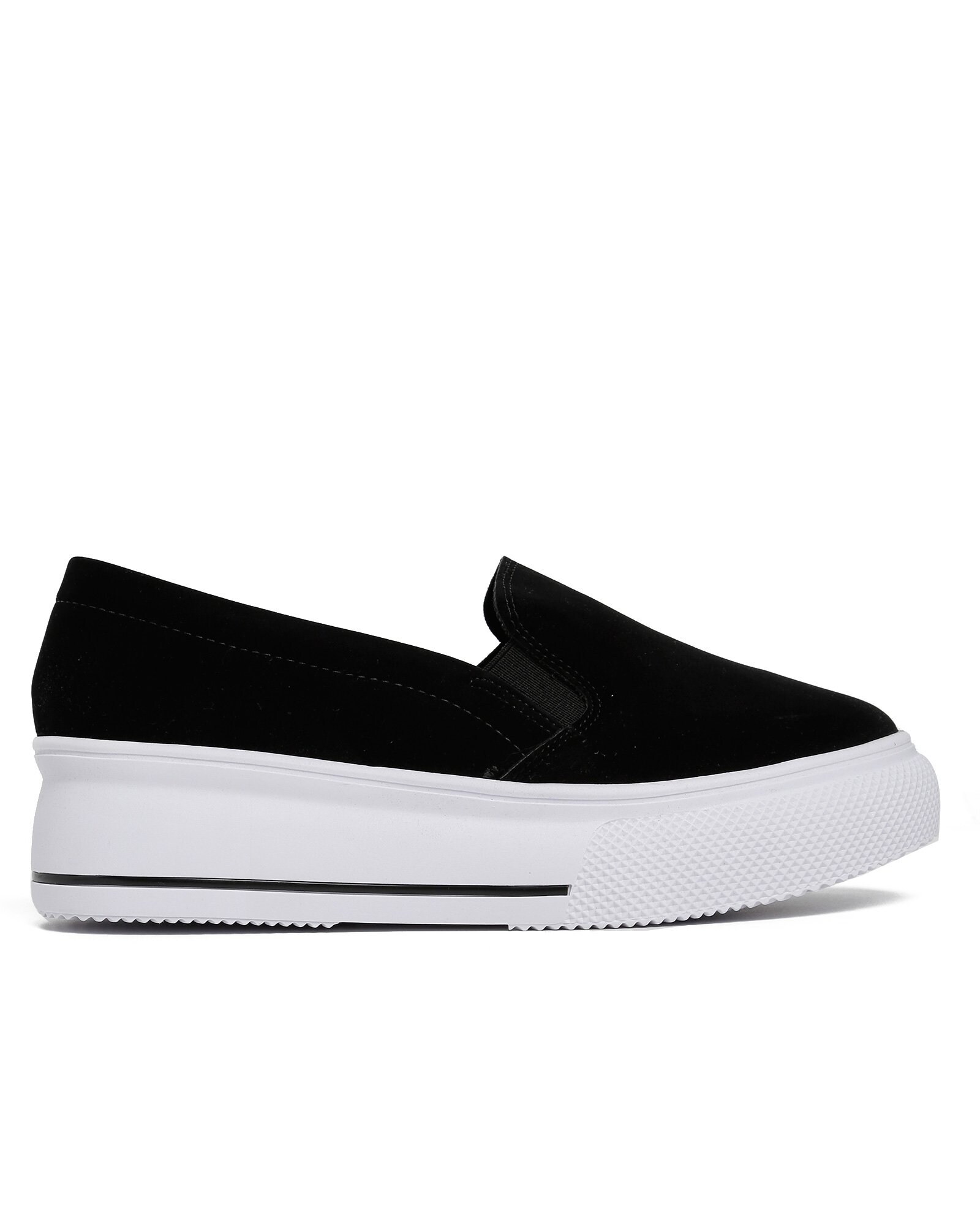 Riachuelo | Tênis Casual Slip On Flatform Nobuck Beira Rio Preto