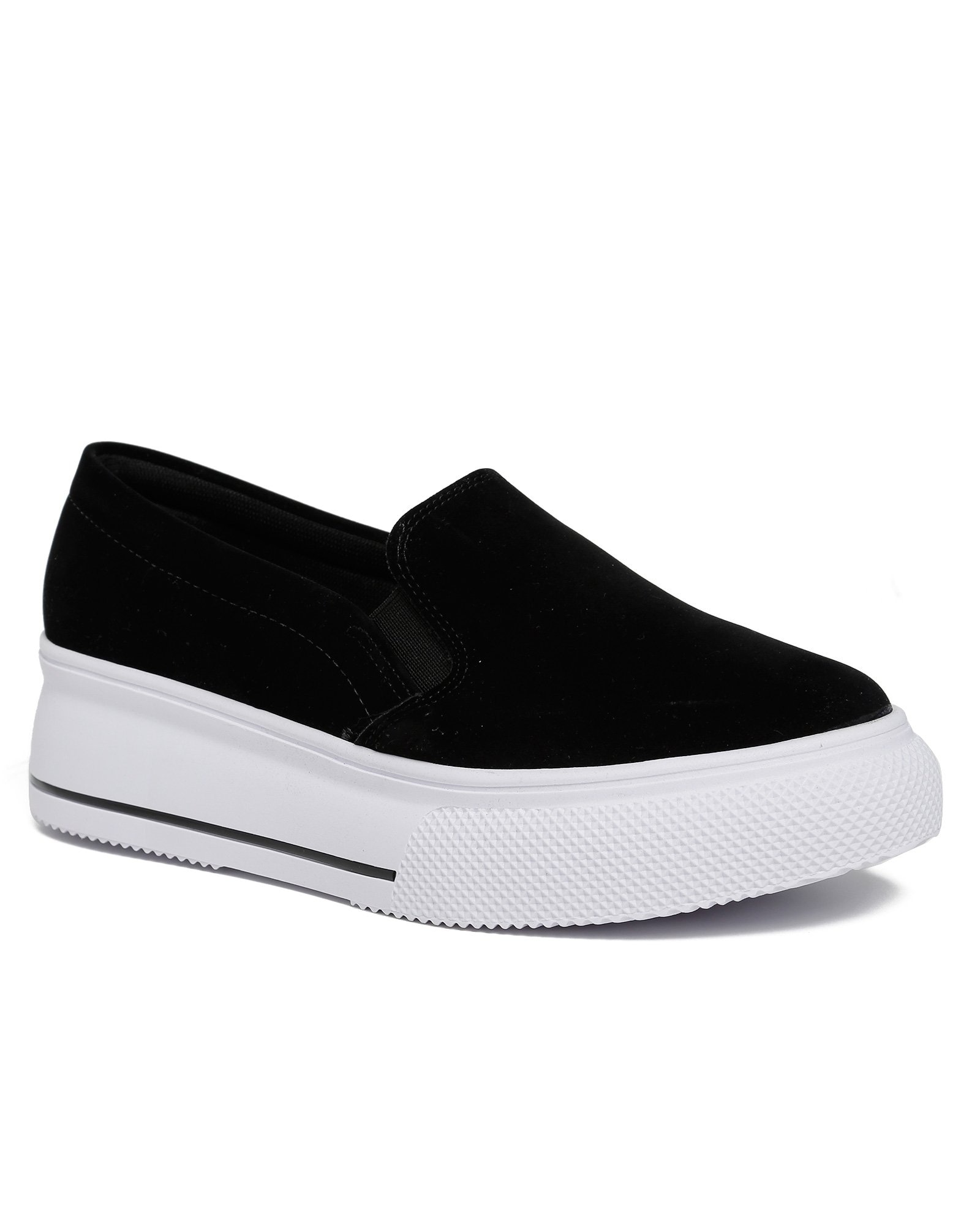Riachuelo | Tênis Casual Slip On Flatform Nobuck Beira Rio Preto