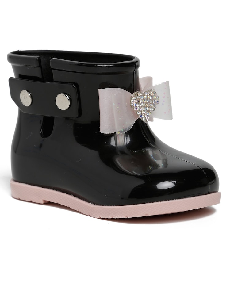 Riachuelo Bota Galocha Infantil Laço PVC Pimpolho Preto