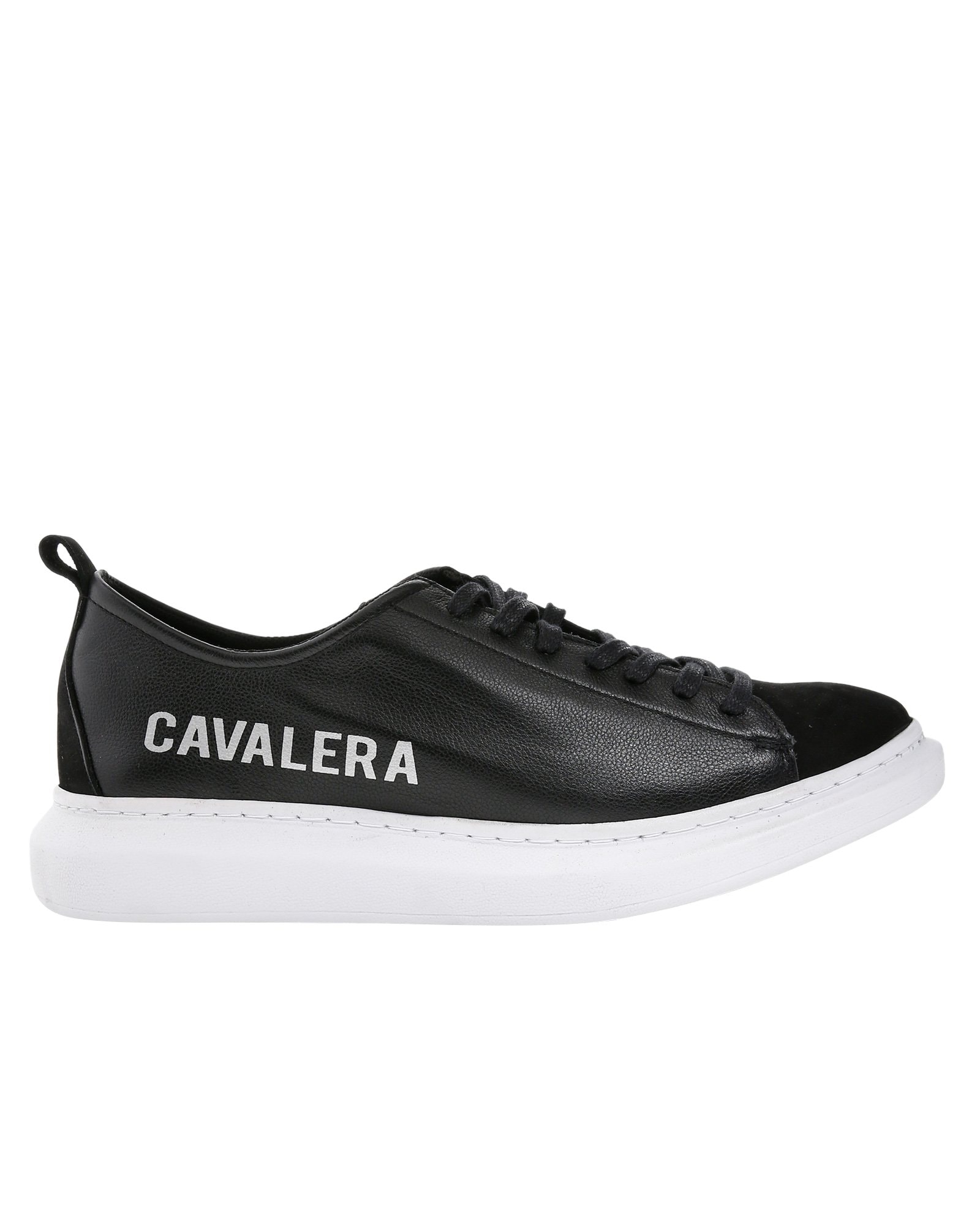 Riachuelo | Tênis Casual Logo Couro Cavalera - Preto