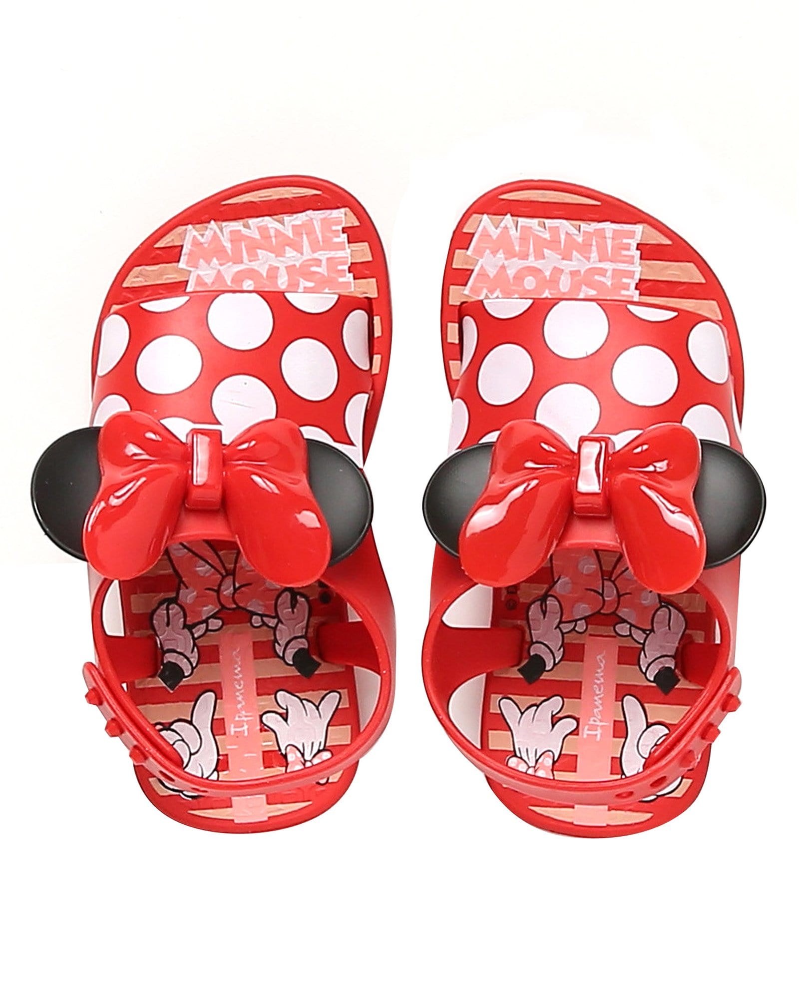 Riachuelo | Sandália Bebê Minnie Mouse Grendene - Vermelho