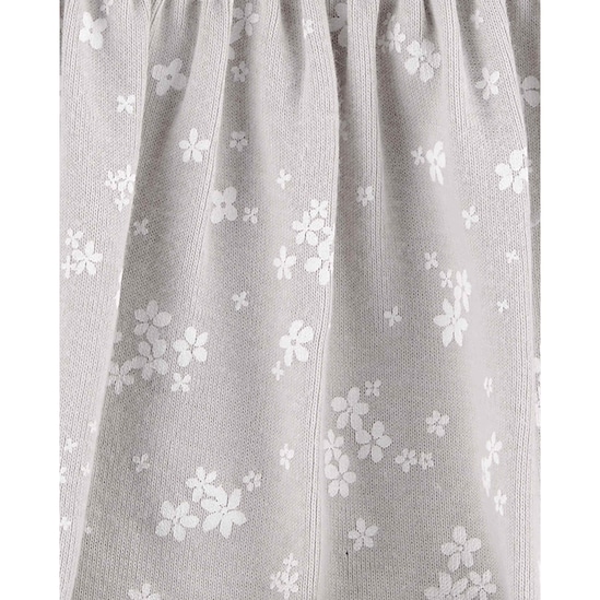 Kit Vestido Floral + Cardigan  Carter's - Rosa Claro/Cinza