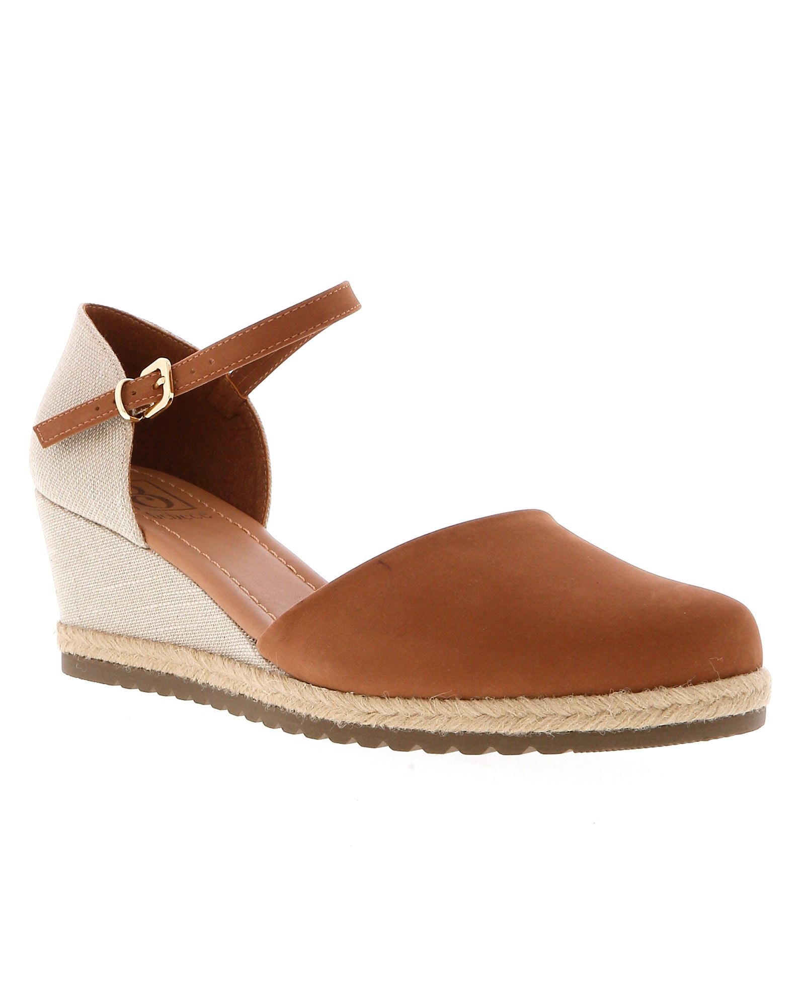 Riachuelo | Sapato Anabela Espadrille Bebecê Marrom Caramelo