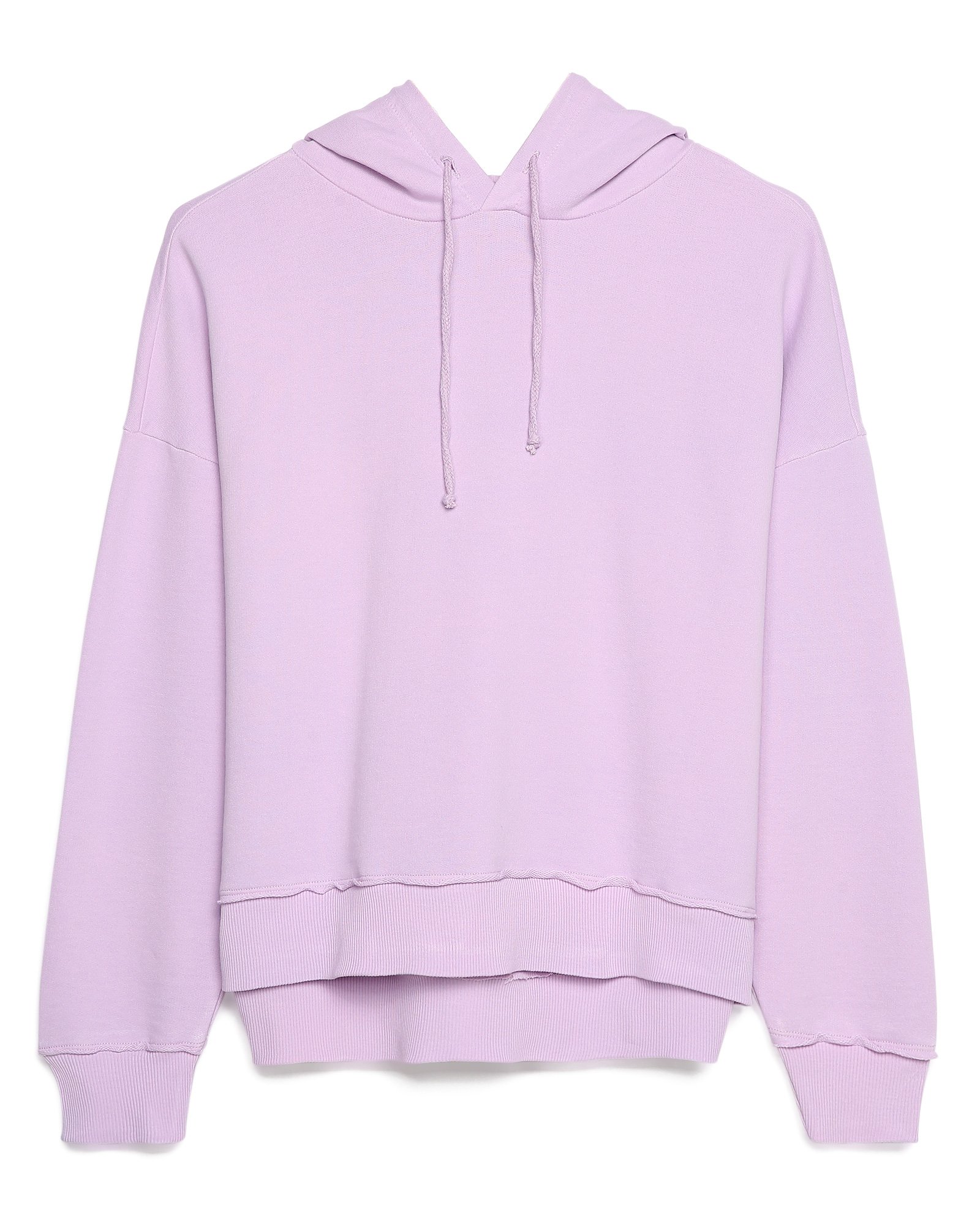 lavender crop moletom com capuz