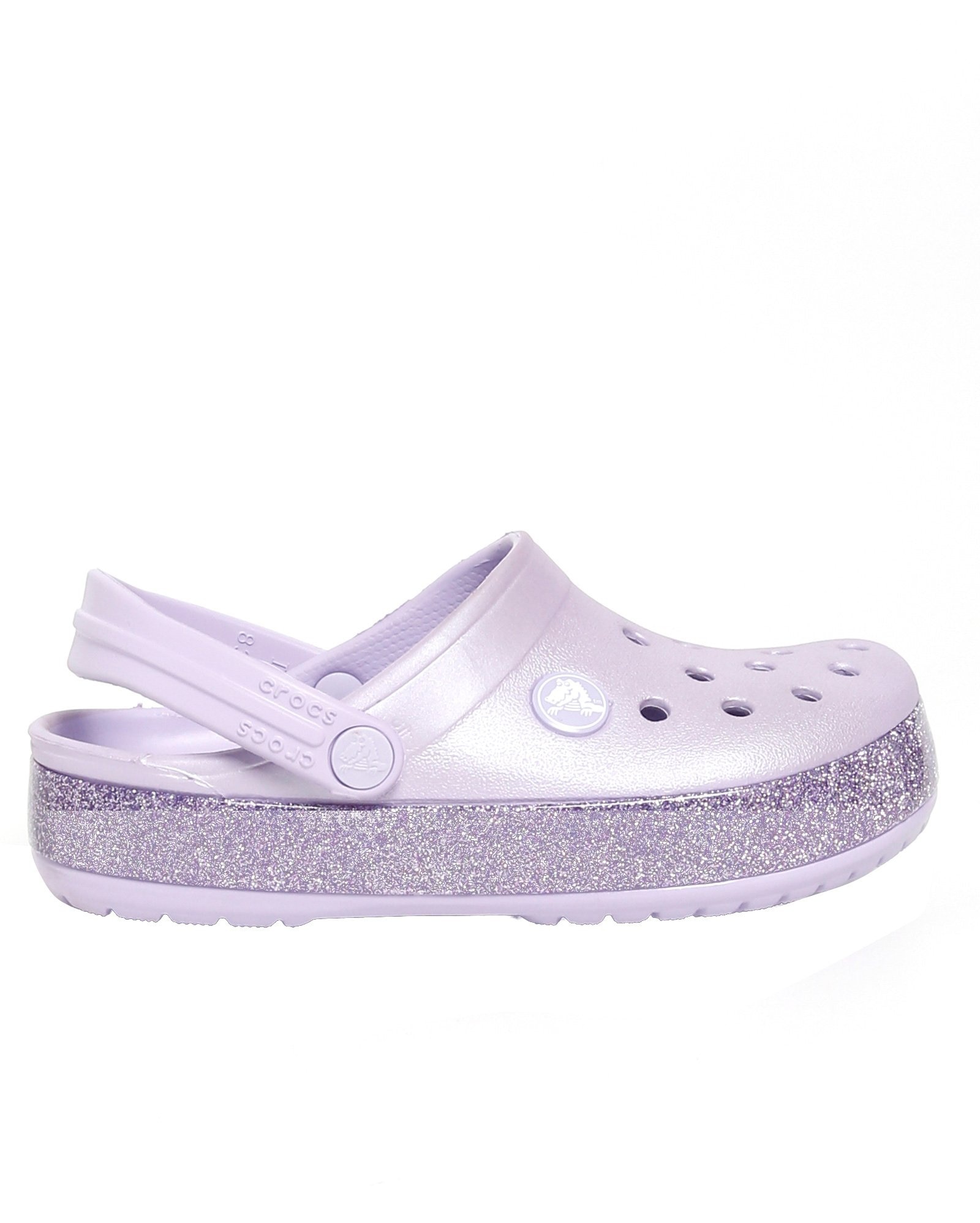 Riachuelo Sandália Clog Infantil Crocband Glitter Crocs Lilás