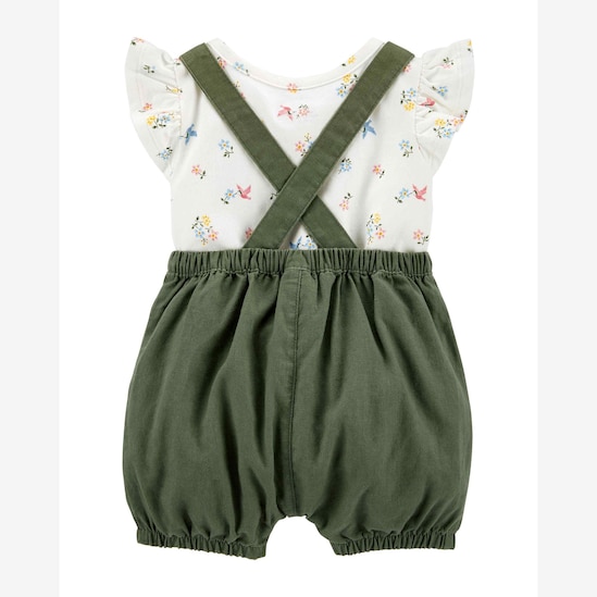 Conjunto 2 Peças Bordado Carter's - Branco/Verde