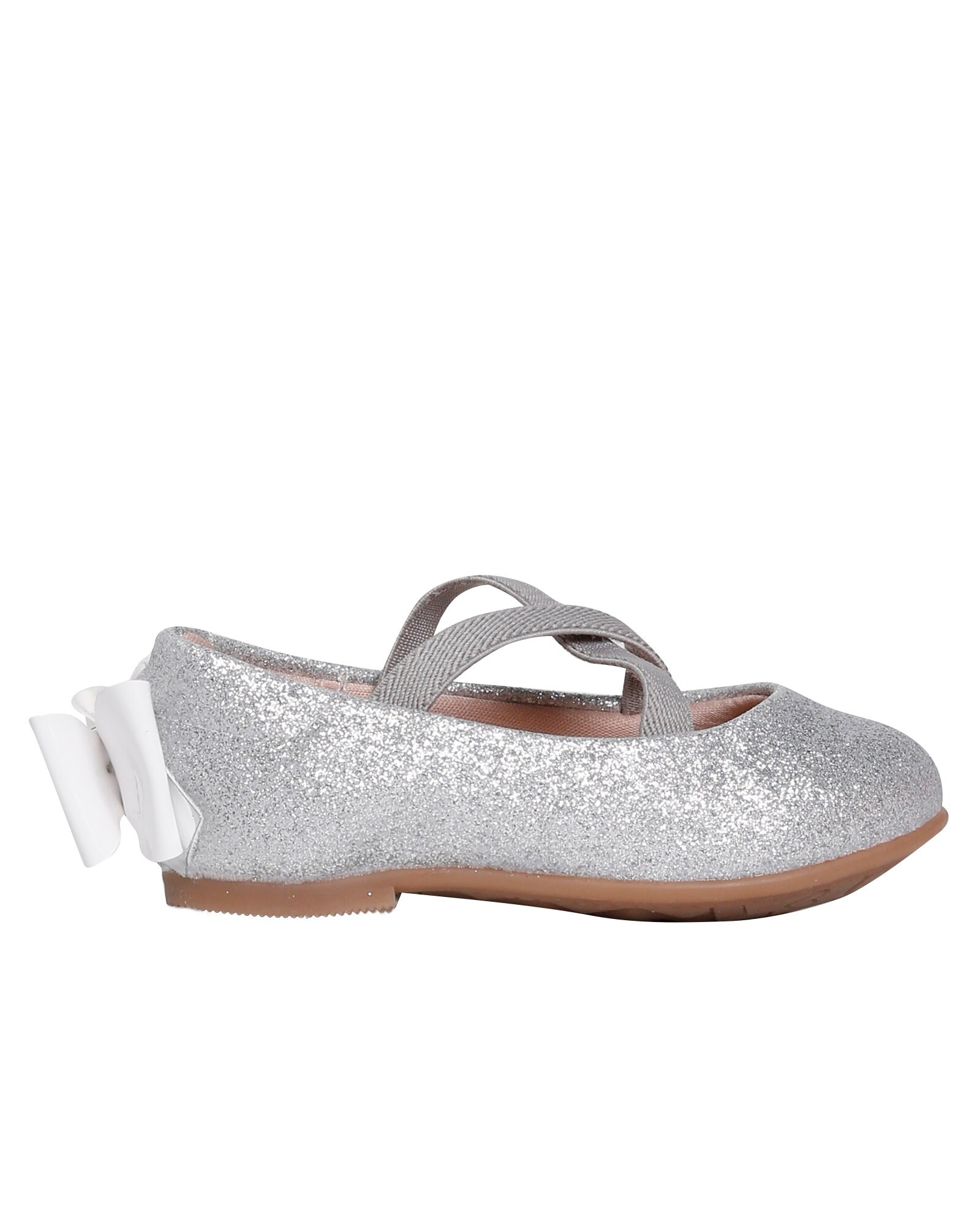 Riachuelo | Sapato Boneca Infantil Glitter e Laço Prateado