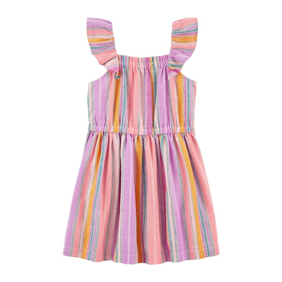 Vestido Babadinhos Carter´s Listrado - Multicor
