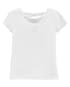 Blusa Manga Curta Carter´s Glitter Mermaid Interativa - Branco