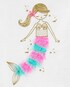 Blusa Manga Curta Carter´s Glitter Mermaid Interativa - Branco