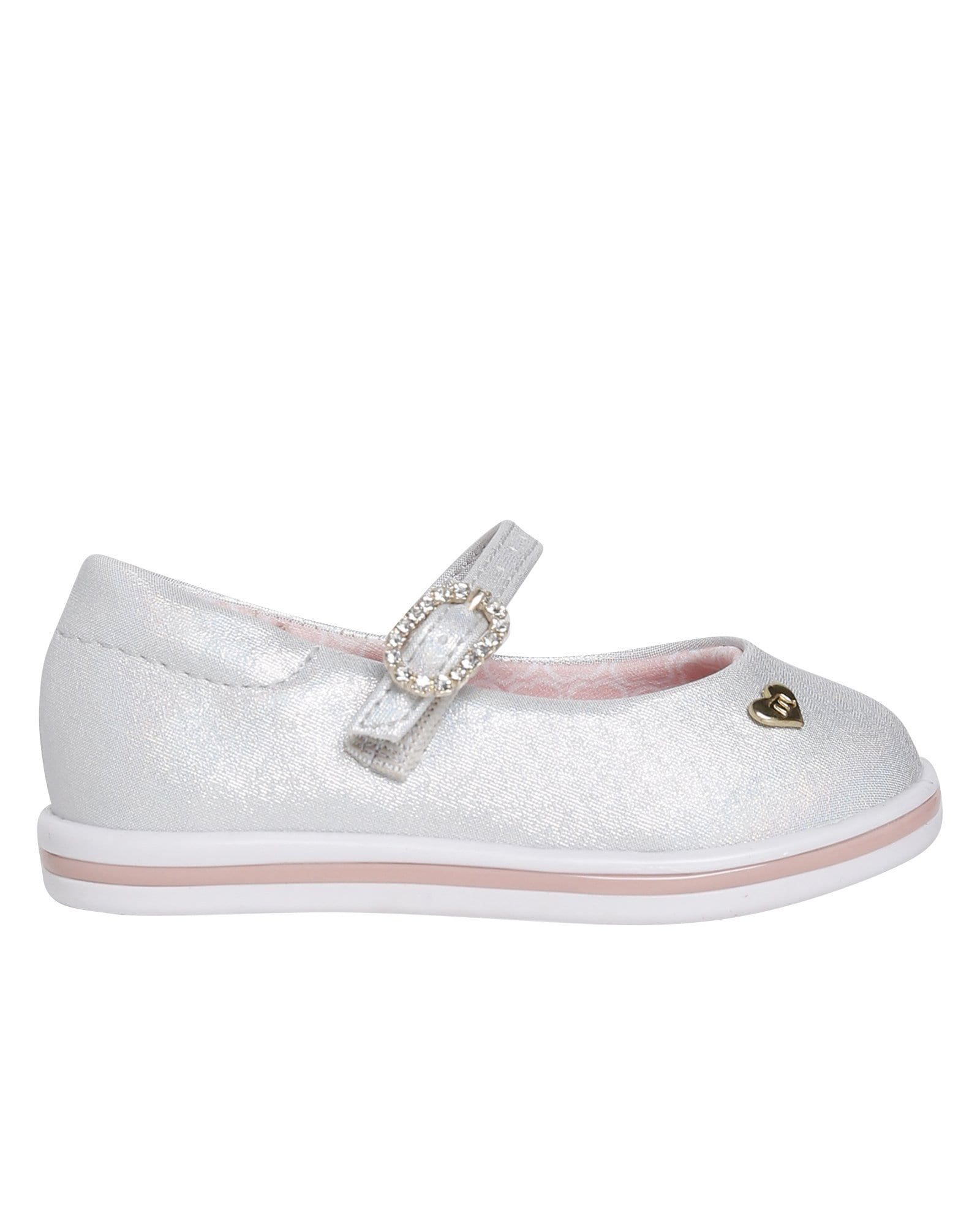 Riachuelo | Sapato Boneca Infantil Metalizado Fosco Molekinha Prateado