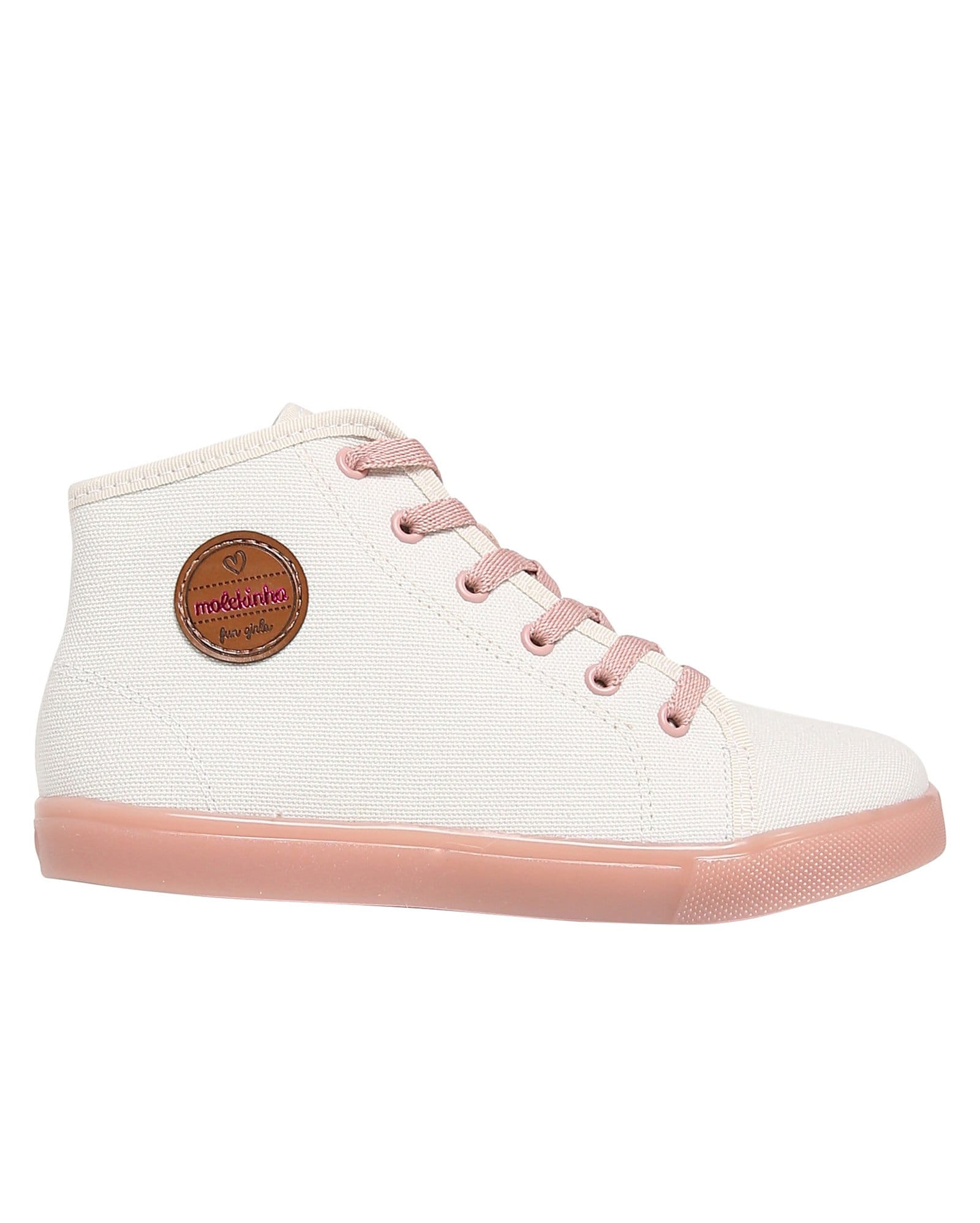 Riachuelo | Tênis Casual Infantil Cano Alto Lona Molekinha Branco