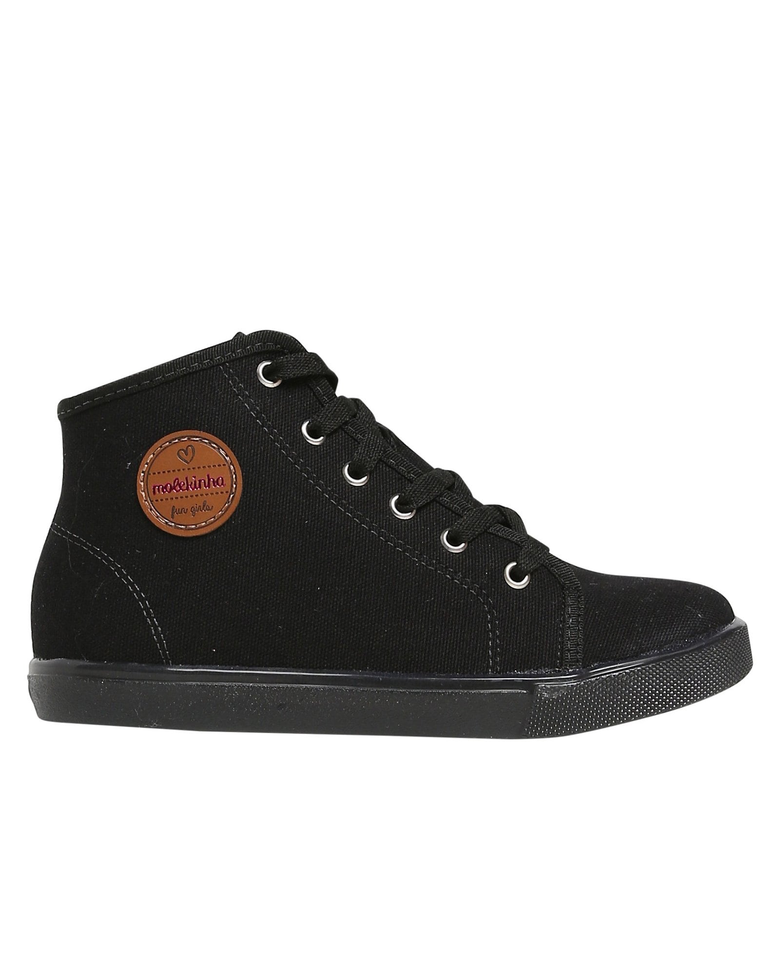 Riachuelo | Tênis Casual Infantil Cano Alto Lona Molekinha Preto