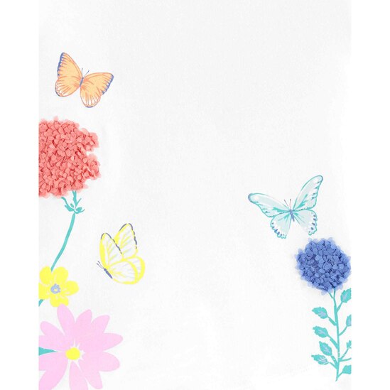 Camiseta Manga Curta Carter´s Butterfly - Branco