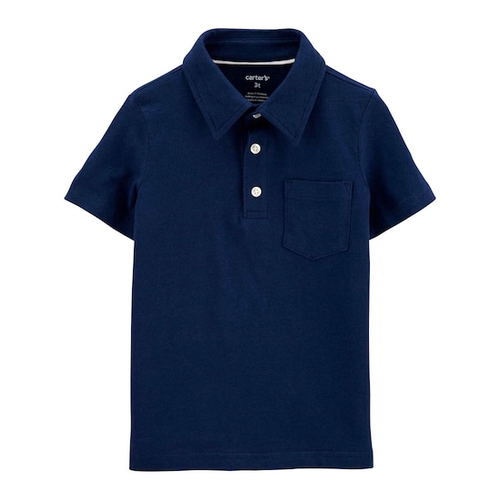 Camisa Polo Lisa Carter's - Azul Marinho