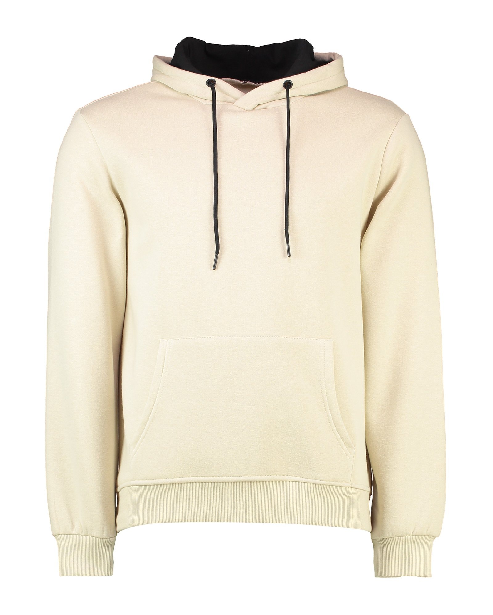 ecru zip up moletom com capuz