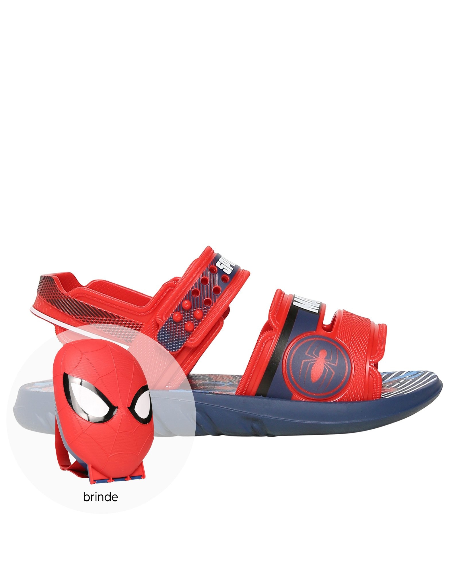 Riachuelo | Sandália Papete Juvenil + Maleta Homem Aranha Grendene Vermelho