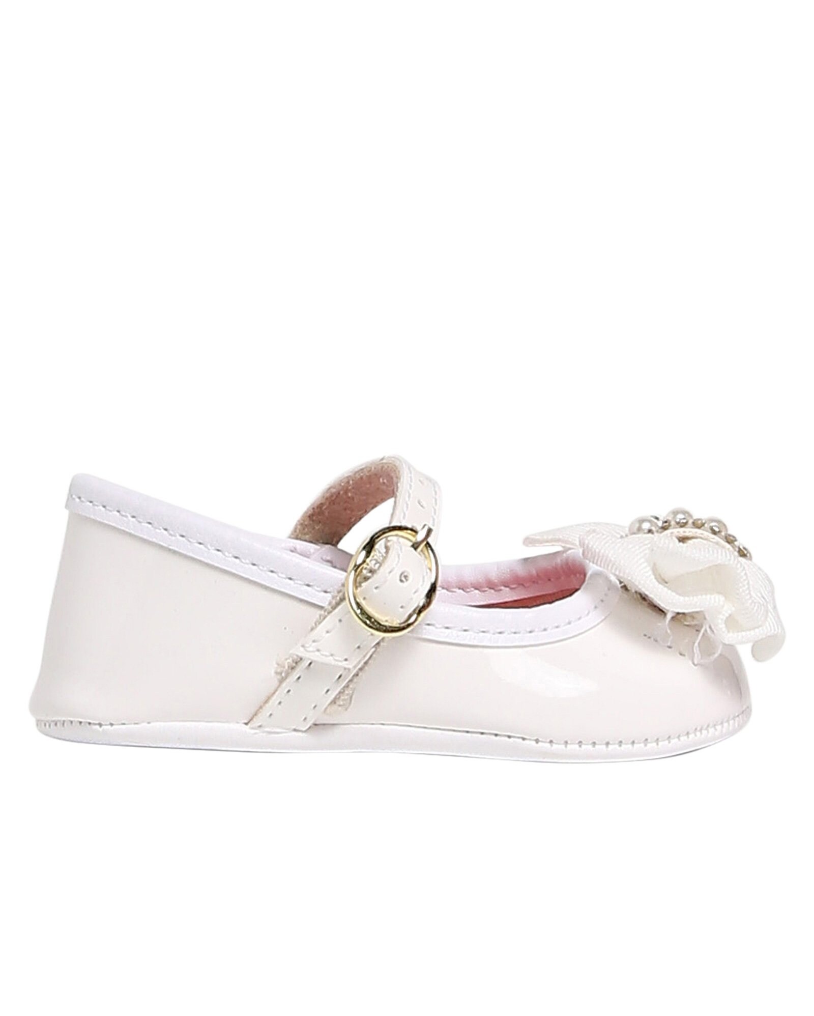 Riachuelo | Sapato Boneca Bebê Laço com Pérolas Molekinha Branco