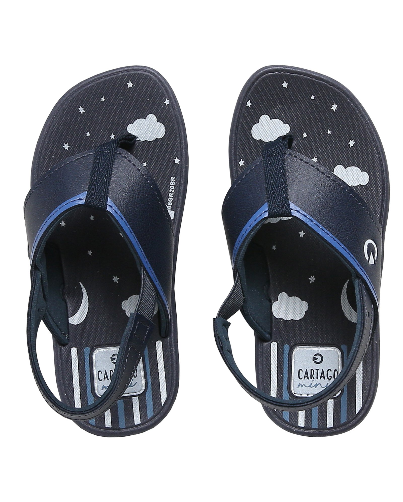 Riachuelo | Chinelo de Tiras Bebê Elastico PVC Cartago - Azul Marinho