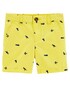 Bermuda Jeans Color Divertida Carter's - Amarelo