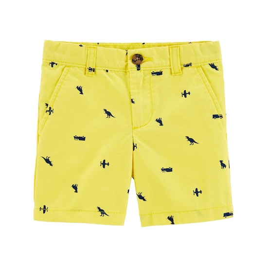 Bermuda Jeans Color Divertida Carter's - Amarelo