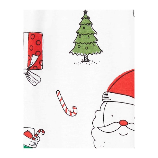 Macacão Bebê Papai Noel Carter's - Branco